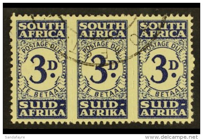 POSTAGE DUE 1943-4 3d Indigo, Bantam, SG D33, Very Fine Used. For More Images, Please Visit... - Unclassified