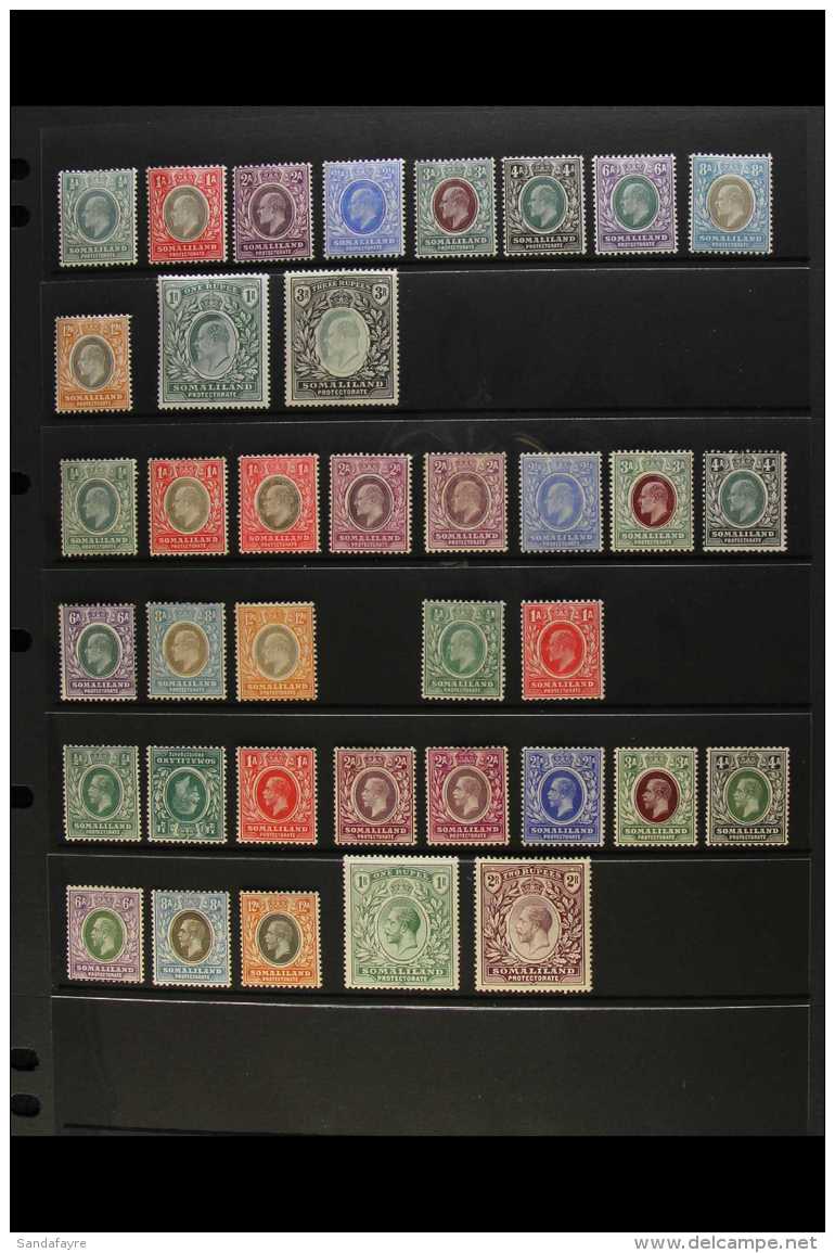 1903-35 ALL DIFFERENT MINT COLLECTION Includes 1904 Set Complete To 1r Plus 3r, 1909 Complete Set Incl 1a And 2a... - Somaliland (Protectorate ...-1959)