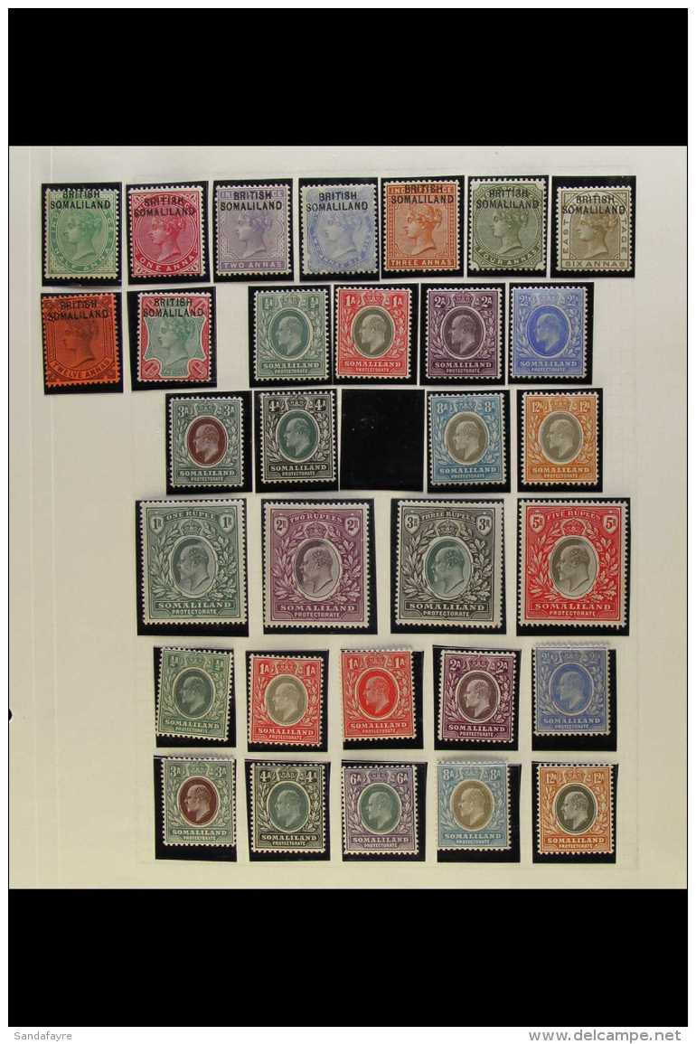 1903-1938 DELIGHTFUL MINT COLLECTION All Different, Mostly Fine/very Fine Condition. With 1903 (June) Set To 6a,... - Somaliland (Protectorate ...-1959)