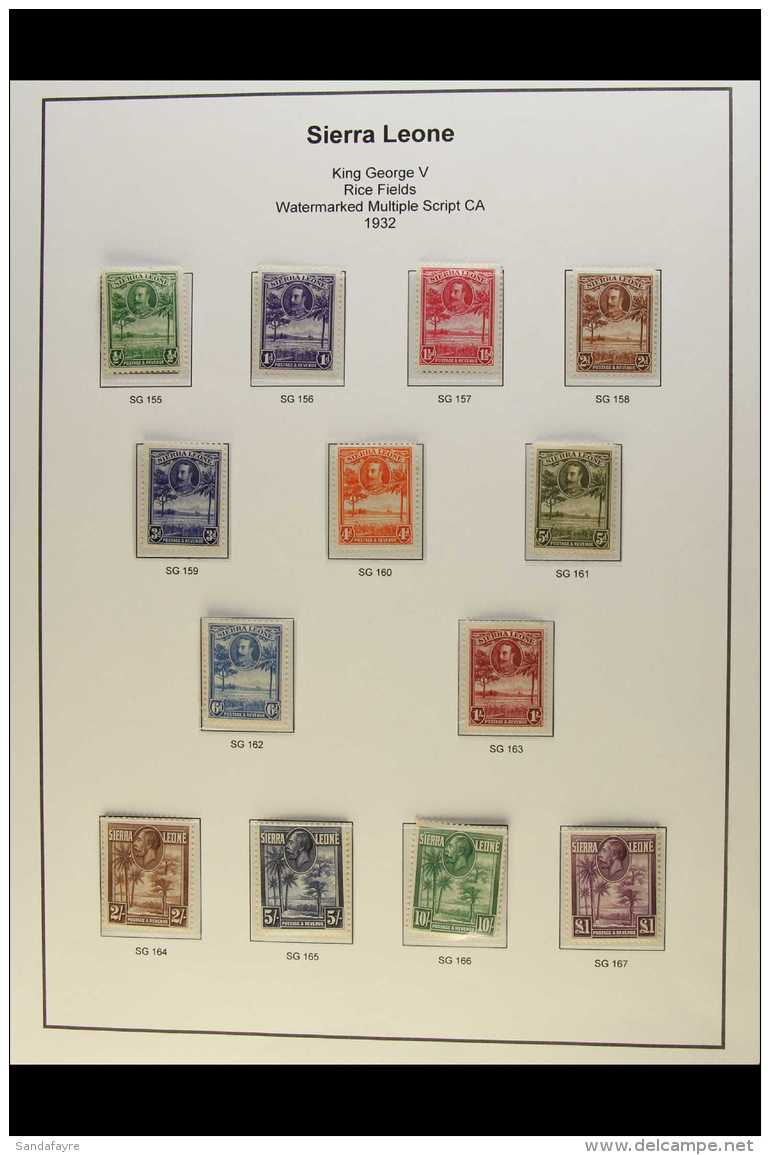 1903-1905 ATTRACTIVE MINT COLLECTION On Hingeless Pages, Inc 1903 Set To 1s (ex 2&frac12;d &amp; 3d), 1904-05 Vals... - Sierra Leone (...-1960)