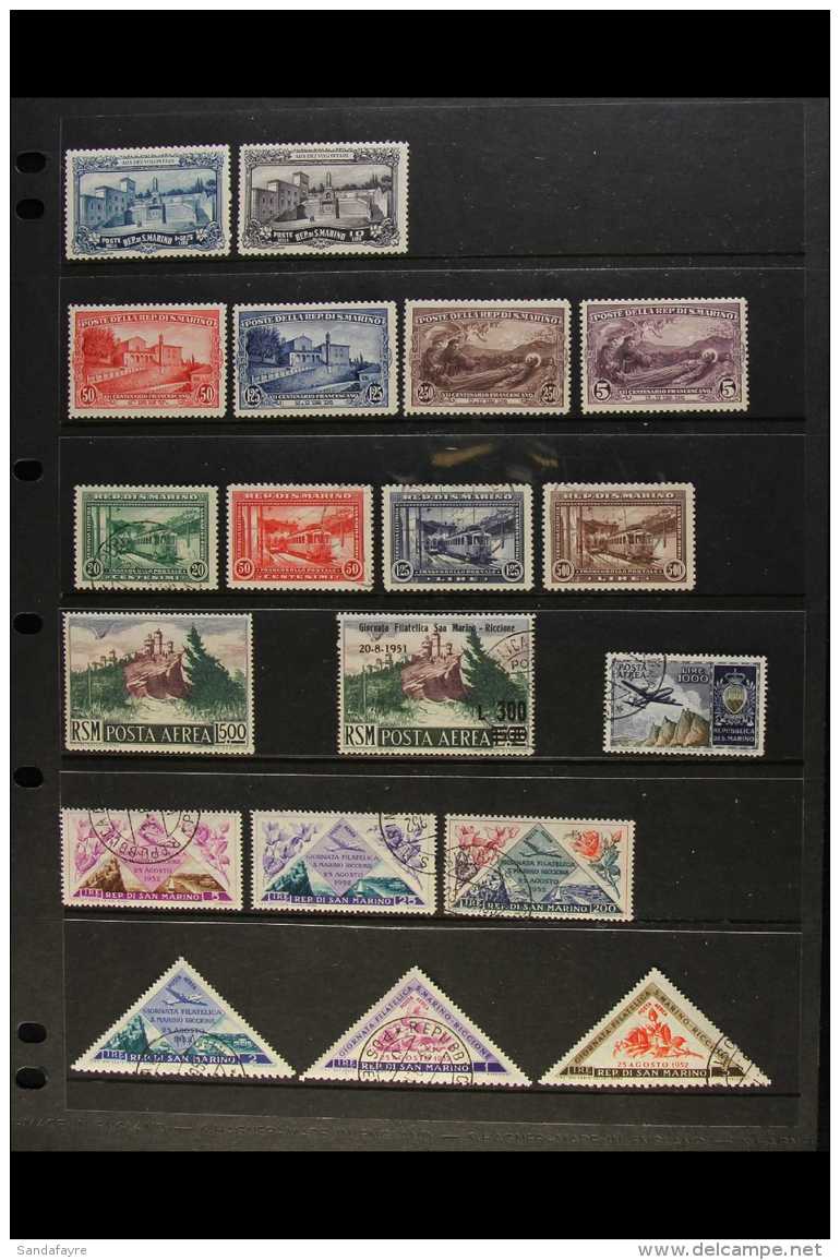 1927-1961 ALL DIFFERENT COLLECTION On Stock Pages, Inc 1927 Memorial To 10L Mint, 1928 St Francis Set Mint, 1932... - Other & Unclassified