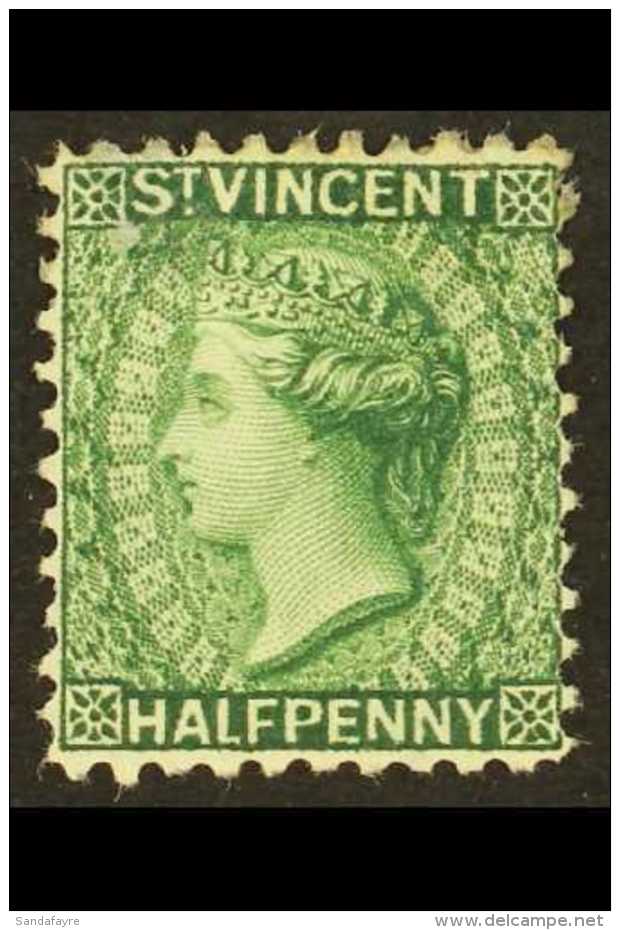 1883-84 &frac12;d Green, Wmk Crown CA Perf 12, SG 42, Fine Mint. For More Images, Please Visit... - St.Vincent (...-1979)