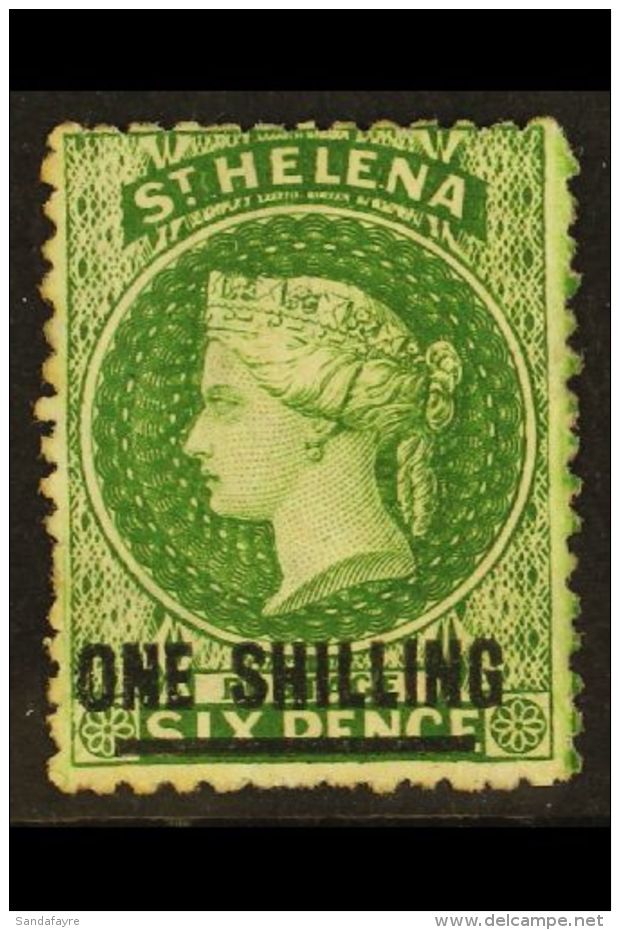 1864-90 1s Deep Green  Type C, SG 19, Fresh Unused For More Images, Please Visit... - Saint Helena Island