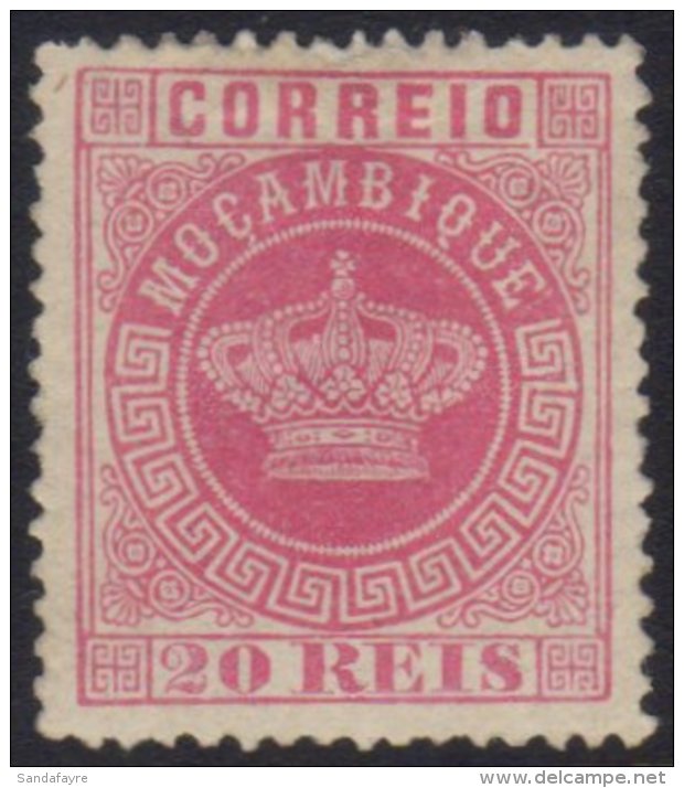 MOZAMBIQUE 1885 20r Rose, Perf 13&frac12;,  Afinsa 11, An Unused (regummed) Example Of This Rare Stamp With Good... - Other & Unclassified