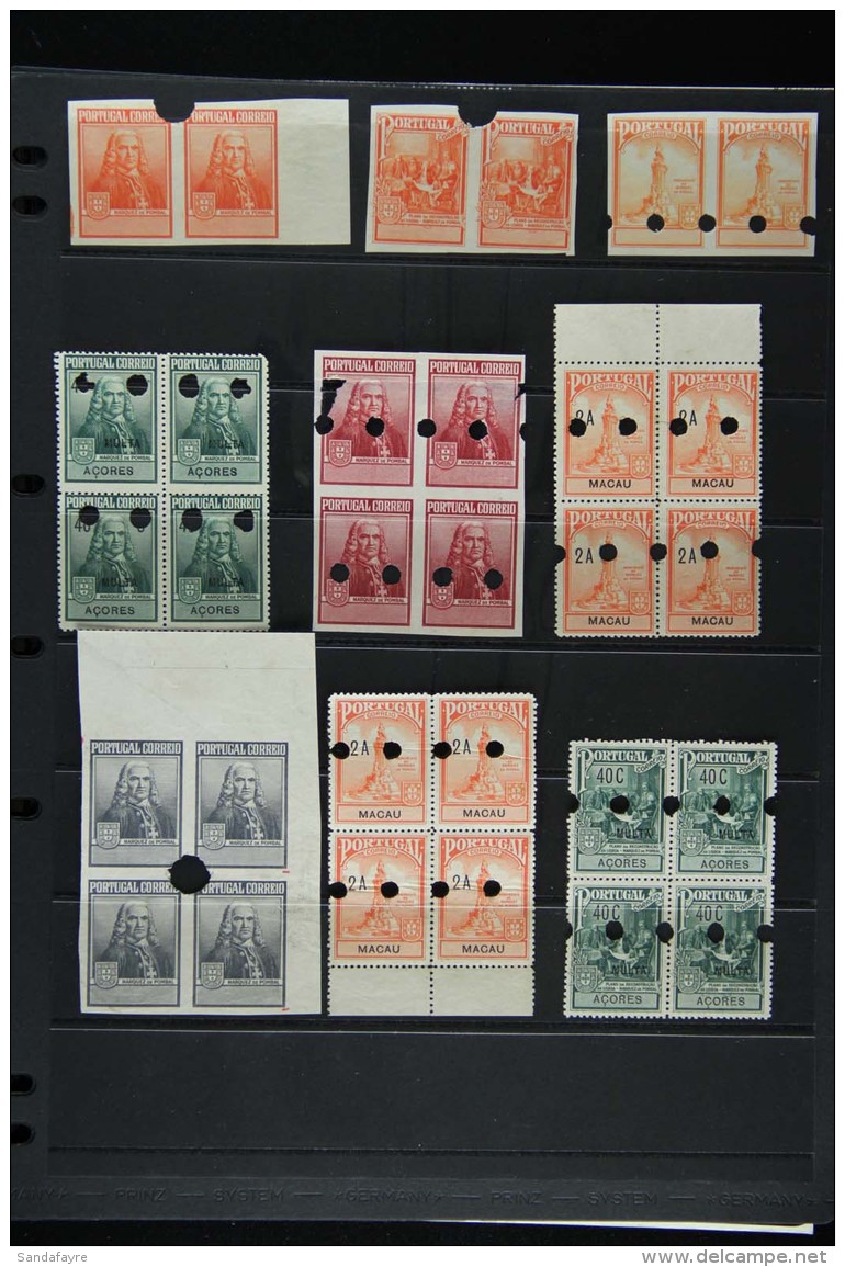 1925 'MARQUIS DE POMBAL' OMNIBUS ISSUES. Mint &amp; Used Collection With Light Duplication, Inc Most Mint Sets Inc... - Other & Unclassified