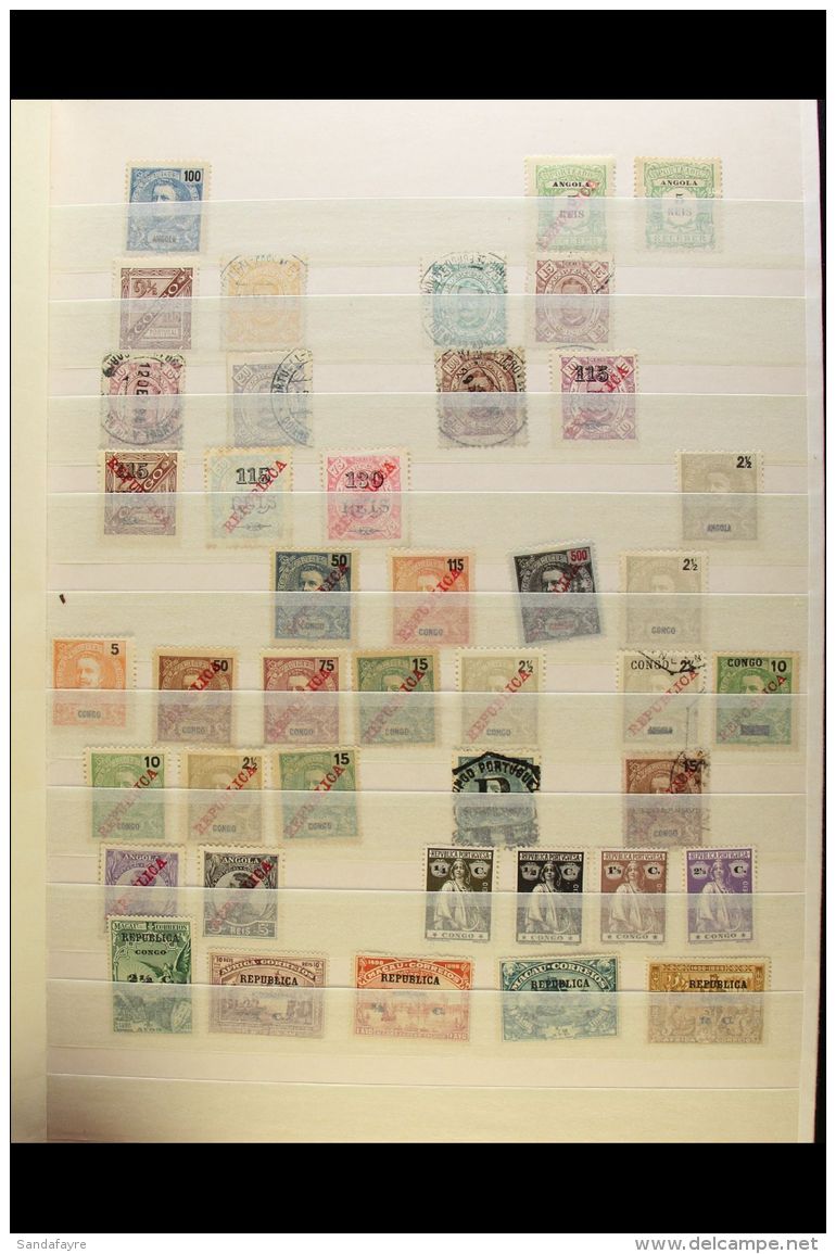 1880's-1940's INTERESTING COLLECTION In A Stockbook, Mint &amp; Used Mainly All Different Stamps, Inc Angola,... - Other & Unclassified