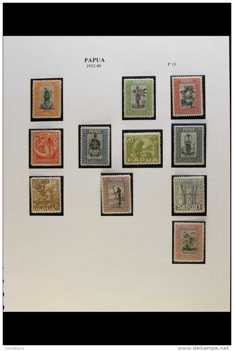 1932-41 FINE MINT COLLECTION Includes 1932-40 Complete To 1s Plus 2s6d, 1938 &amp; 1939-41 Airmail Sets, Fine Mint... - Papua New Guinea