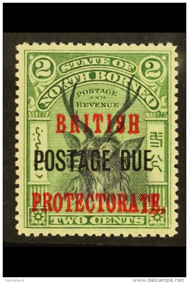 POST DUE 1902-12 Black And Green Perf 15, SG D38a, Very Fine Mint. For More Images, Please Visit... - North Borneo (...-1963)