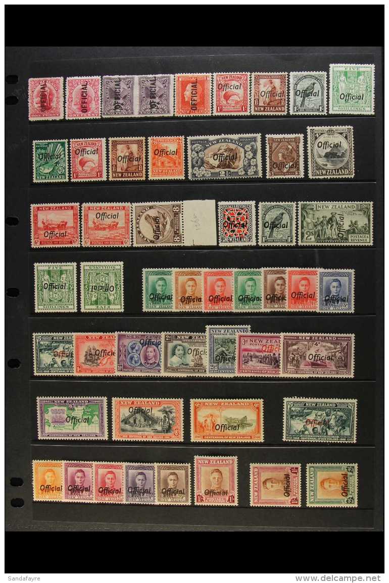 OFFICIALS 1907-1961 Mint Or Never Hinged Mint Collection, Includes 1907-11 1d (two Different) And 2d Pair, 1915-27... - Other & Unclassified