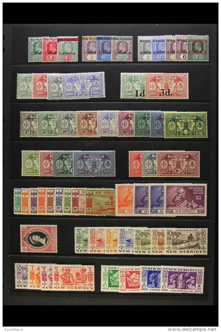 ENGLISH 1908-1970 ALL DIFFERENT Fine Mint Collection Presented Chronologically On A Series Of Stock Pages. An... - Other & Unclassified