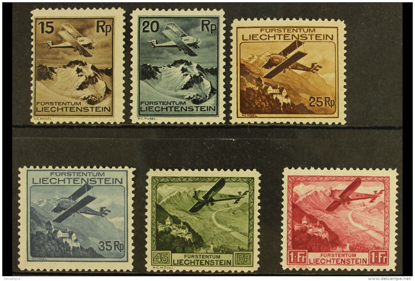 1930 Airmail Set Complete, Michel 108/13, Never Hinged Mint. Lovely! (6 Stamps) For More Images, Please Visit... - Other & Unclassified