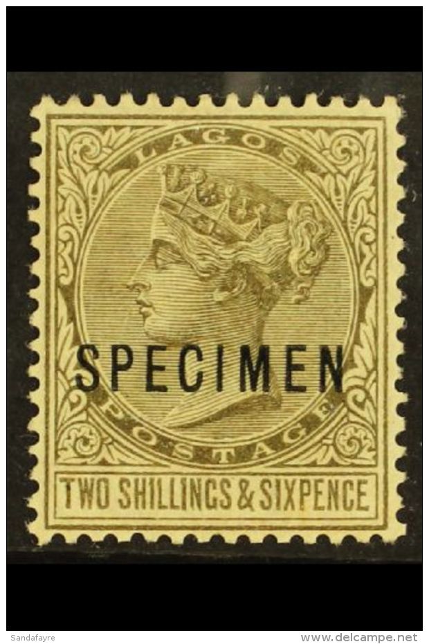1884-86 2s6d Olive-black With "SPECIMEN" Overprint, SG 27s, Fine Mint, Scarce. For More Images, Please Visit... - Nigeria (...-1960)