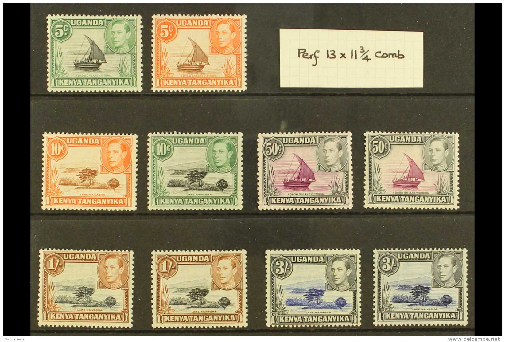 1938-54 PERF 13 X 11&frac34; FINE MINT An Attractive Group That Includes 5c (both Colours), 10c (both Colours),... - Vide