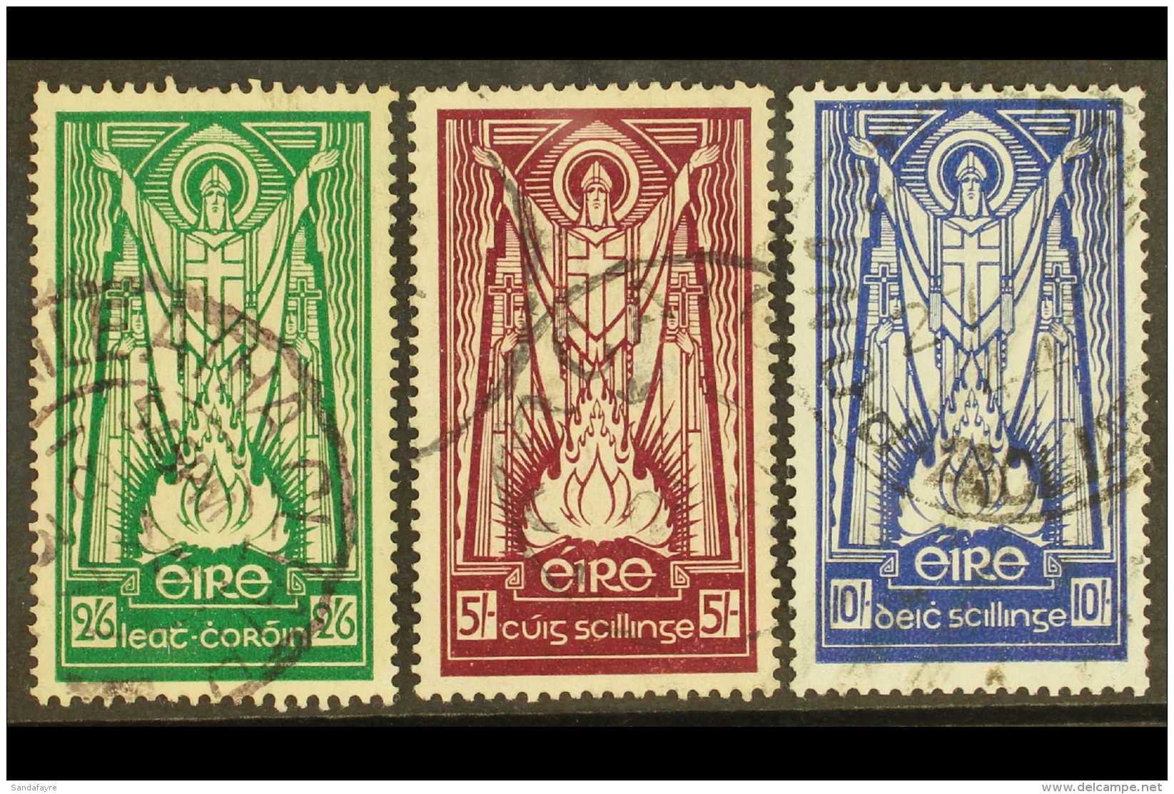 1937 (wmk Mult "Se") High Values Set (SG 102/04, Hibernian D13/15) Fine Cds Used. (3 Stamps) For More Images,... - Altri & Non Classificati