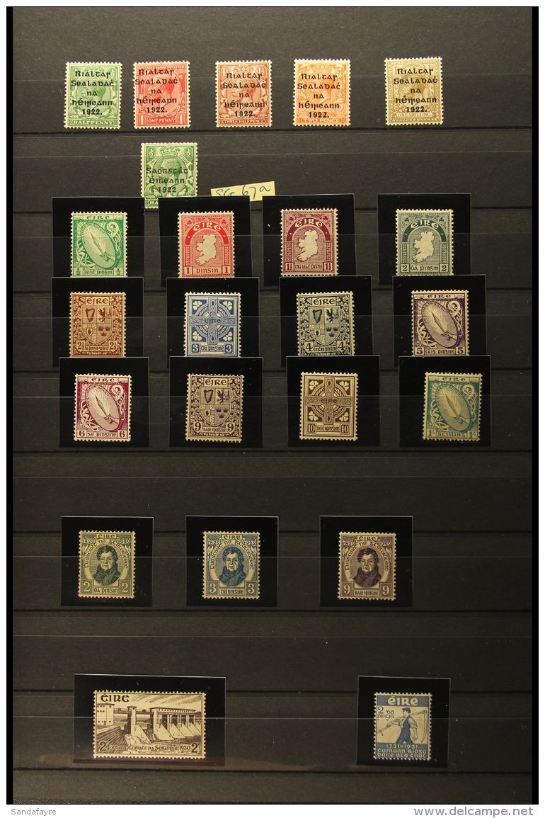 1922 -71 NEVER HINGED MINT COLLECTION Includes 1922 Thom Overprints Set (1s Tiny Gum Thin), 1922-3 &frac12;d With... - Other & Unclassified