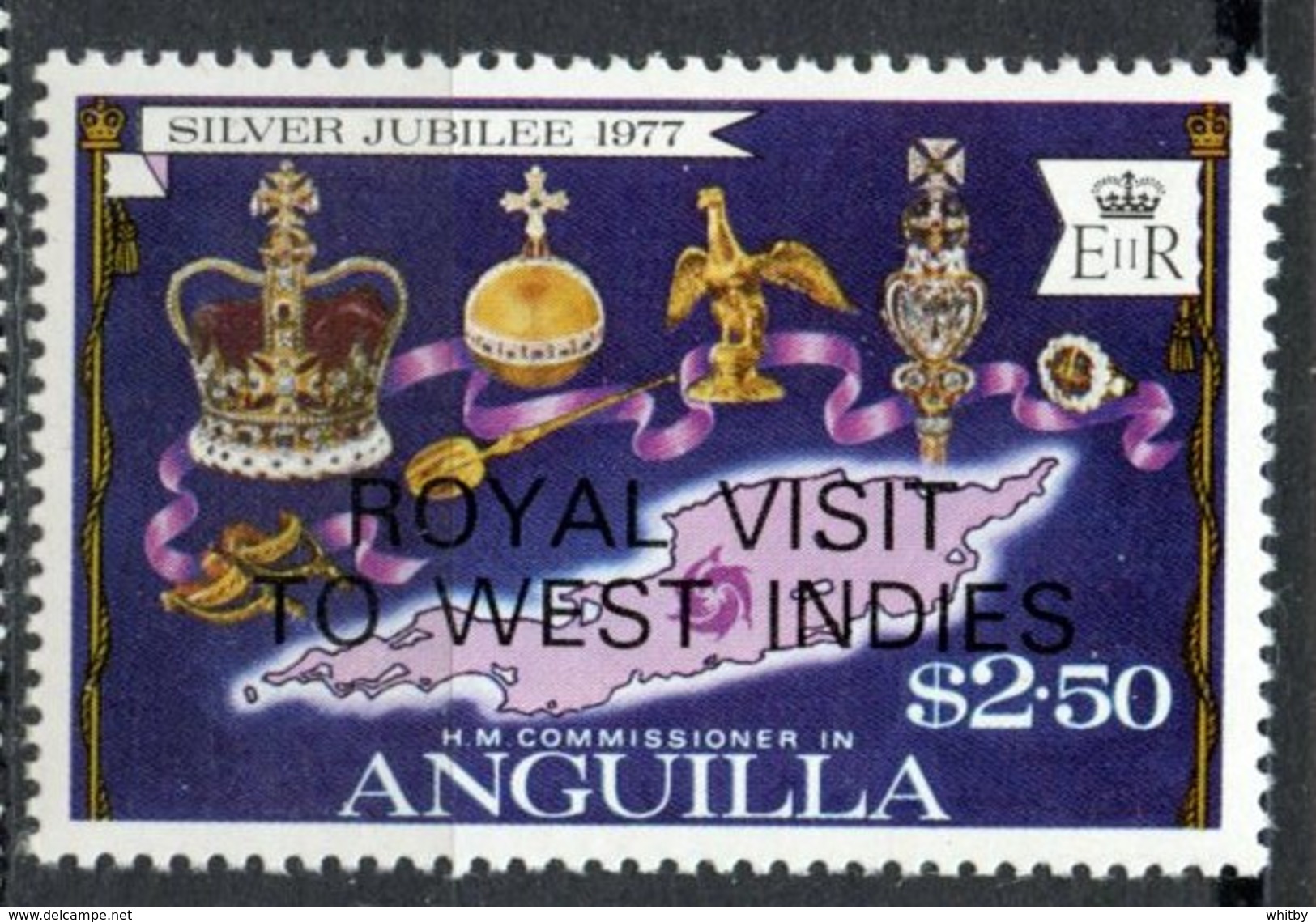 Anguilla1977 $2.50 Royal Visit Issue #300  MNH - Anguilla (1968-...)