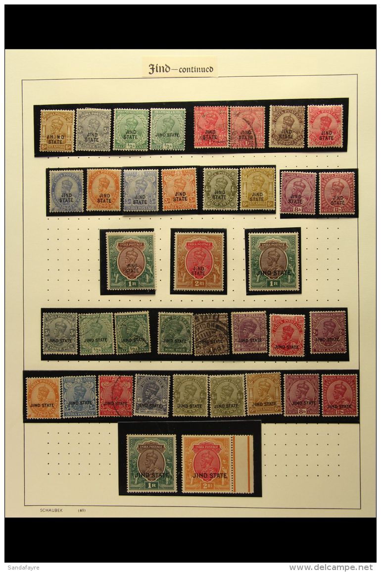 JIND 1885-1937 Mint And Used Collection On Album Pages, Includes 1886-99 Range To 12a Mint, 1903-09 Range To 4a... - Other & Unclassified