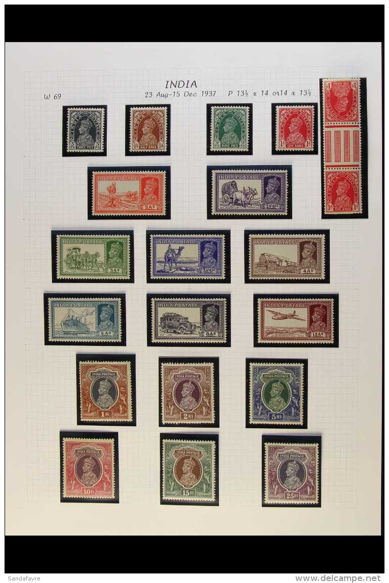1937-52 KGVI FINE MINT COLLECTION Good Lot With A Number Of Better Sets, We See 1937-40 &amp; 1940-3 KGVI Sets,... - Other & Unclassified