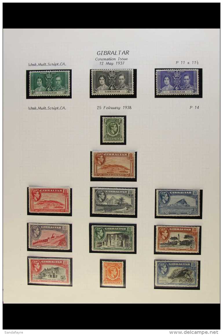 1937-51 KGVI FINE MINT COLLECTION Complete Run Of Basic KGVI Period Issues Plus 1938-51 Defins With A Number Of... - Gibraltar