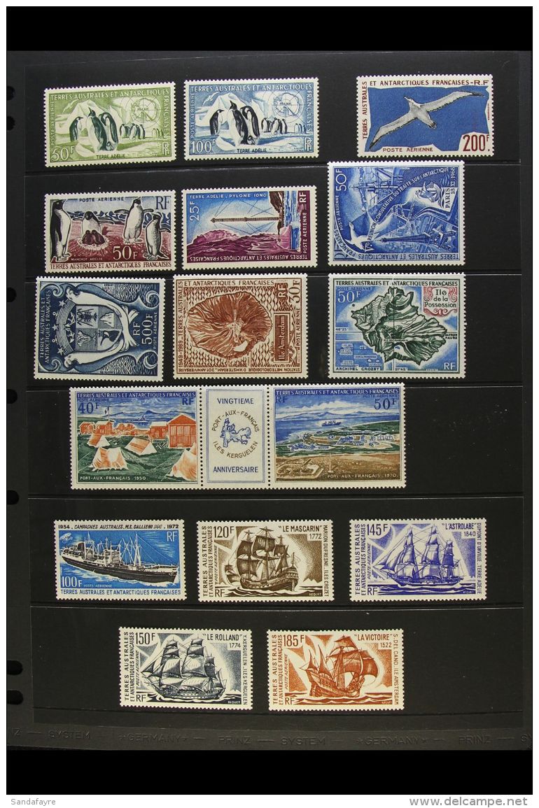 TAAF 1956-1988 NEVER HINGED MINT COLLECTION. A Delightful, All Different Collection Of "Air Post" Issues Presented... - Other & Unclassified