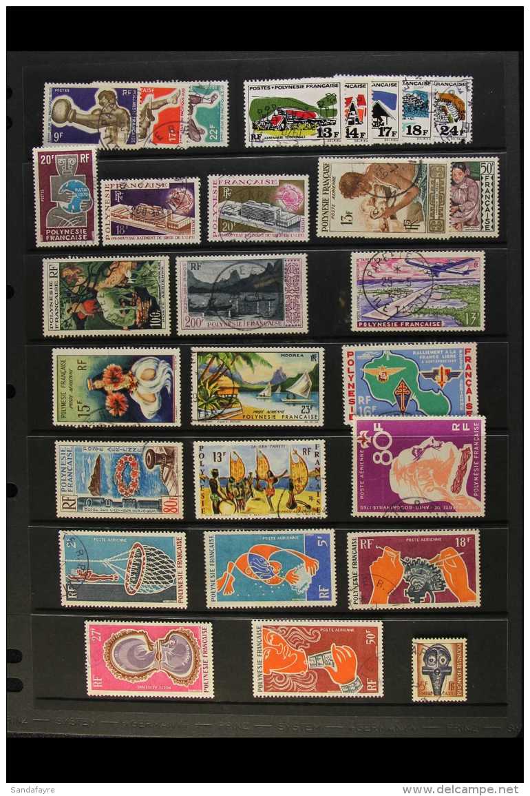 POLYNESIA 1958-70 FINE USED COLLECTION With Values To 200f. A Neatly Presented Collection On A Pair Of Stock Pages... - Other & Unclassified