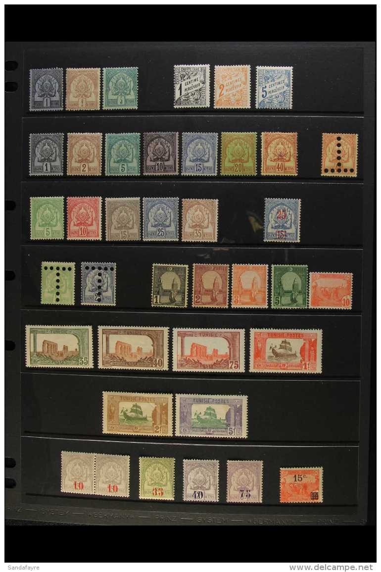 TUNISIA 1888-1945 ALL DIFFERENT MINT COLLECTION Presented On Stock Pages. Includes 1888-93 Plain Background... - Other & Unclassified