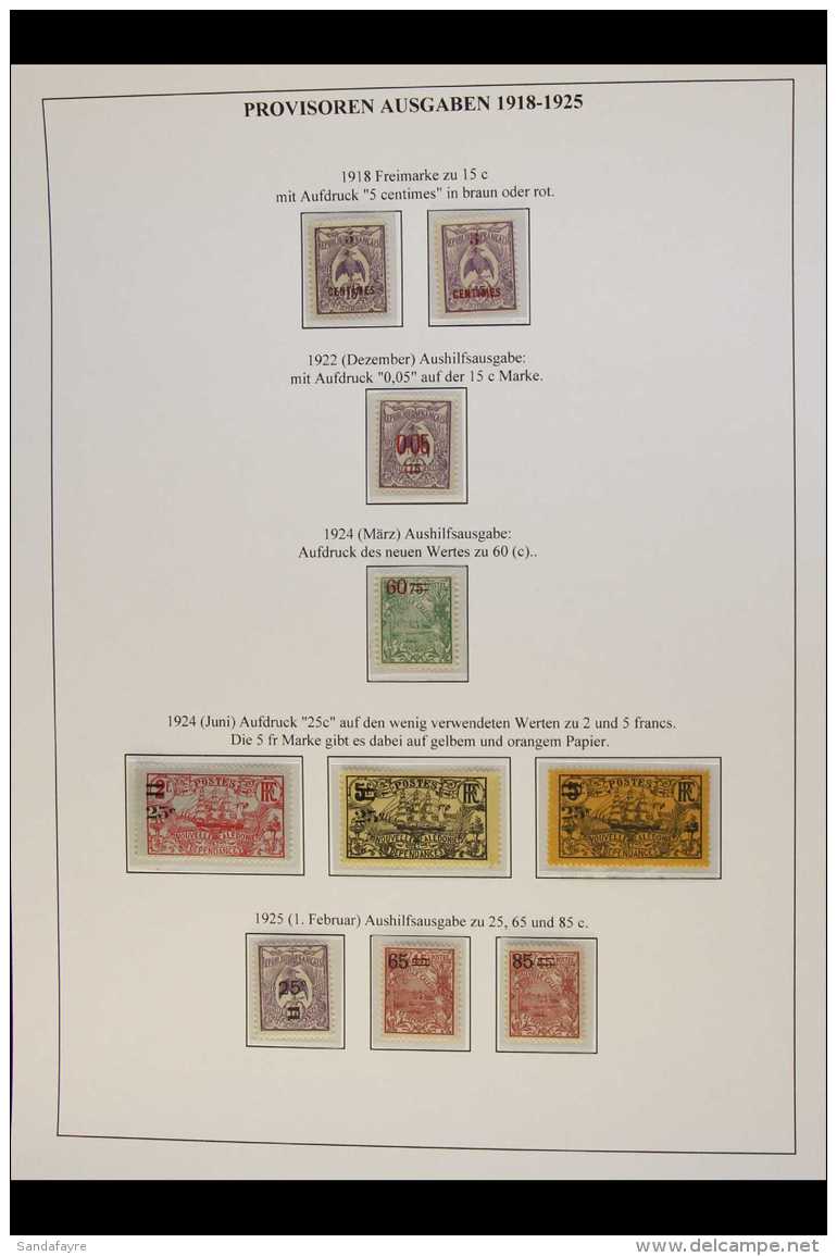 NEW CALEDONIA 1912-1962 NHM / MINT COLLECTION. An Attractive Collection Presented In Mounts On Album Pages &amp;... - Other & Unclassified