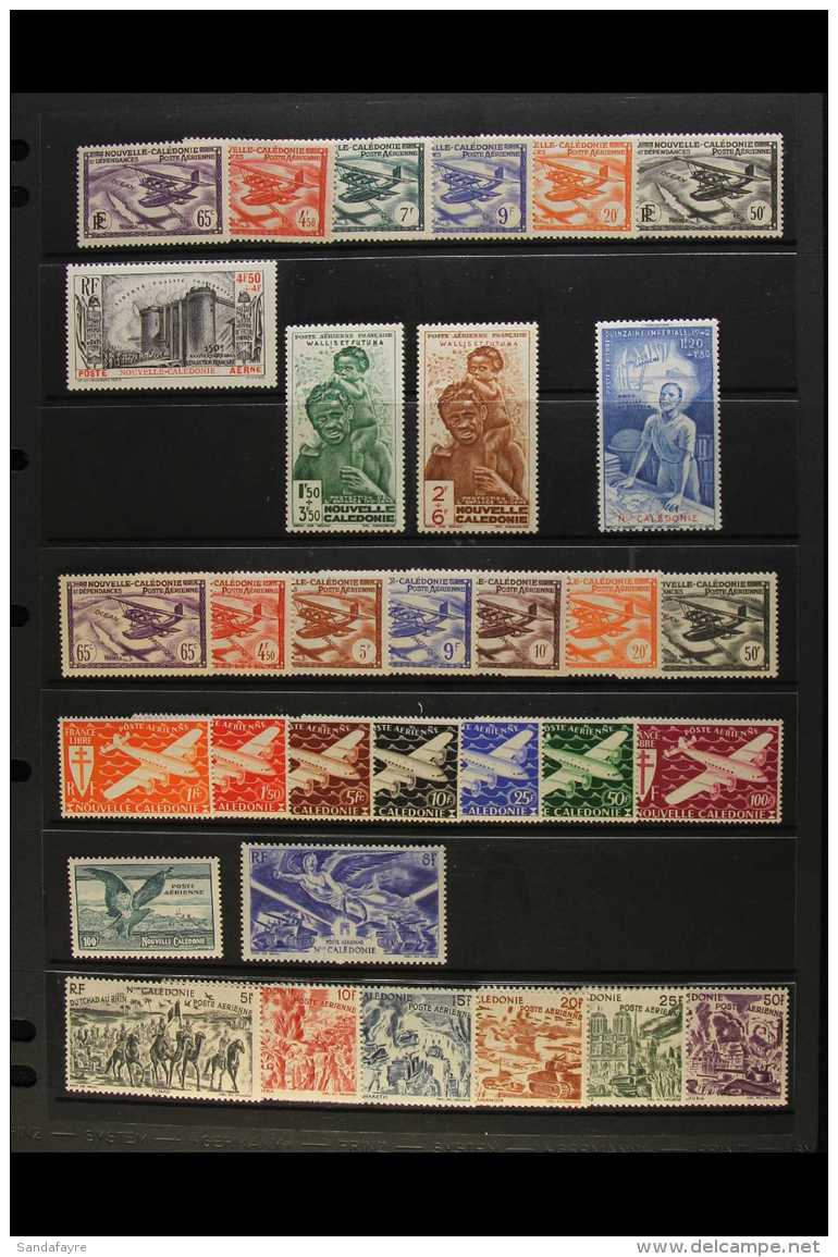 NEW CALEDONIA 1938-62 AIR POST COLLECTION. A Complete Run, Chiefly Never Hinged Mint From 1938 To The Independence... - Other & Unclassified