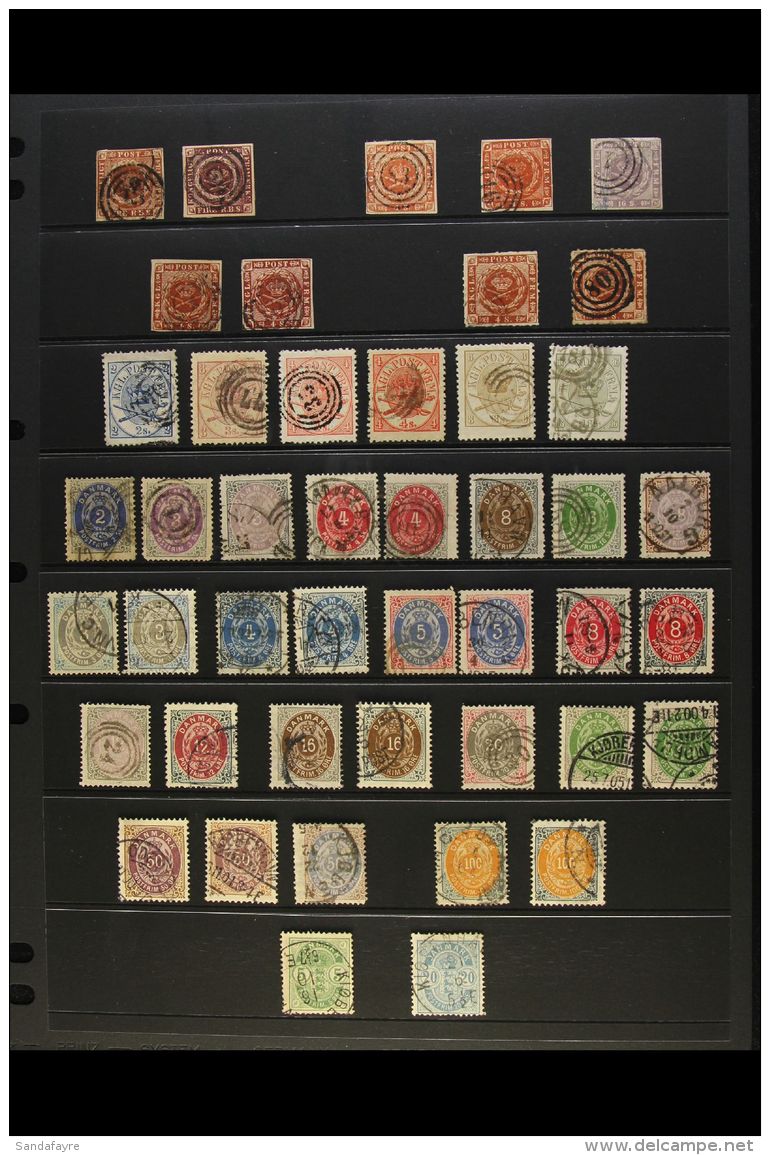 VALUABLE 19TH CENTURY COLLECTION CAT &pound;2500+ 1851-1900. A Delightful Used Collection Presented On A Pair Of... - Other & Unclassified