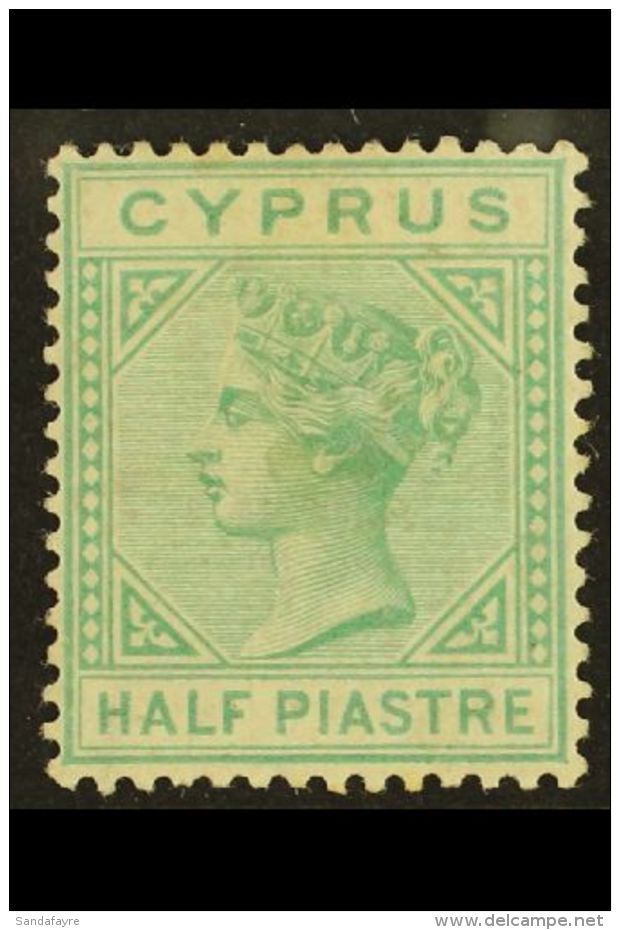 1881 &frac12;pi Emerald-green, Wmk Crown CC, SG 11, Fine Mint. For More Images, Please Visit... - Other & Unclassified