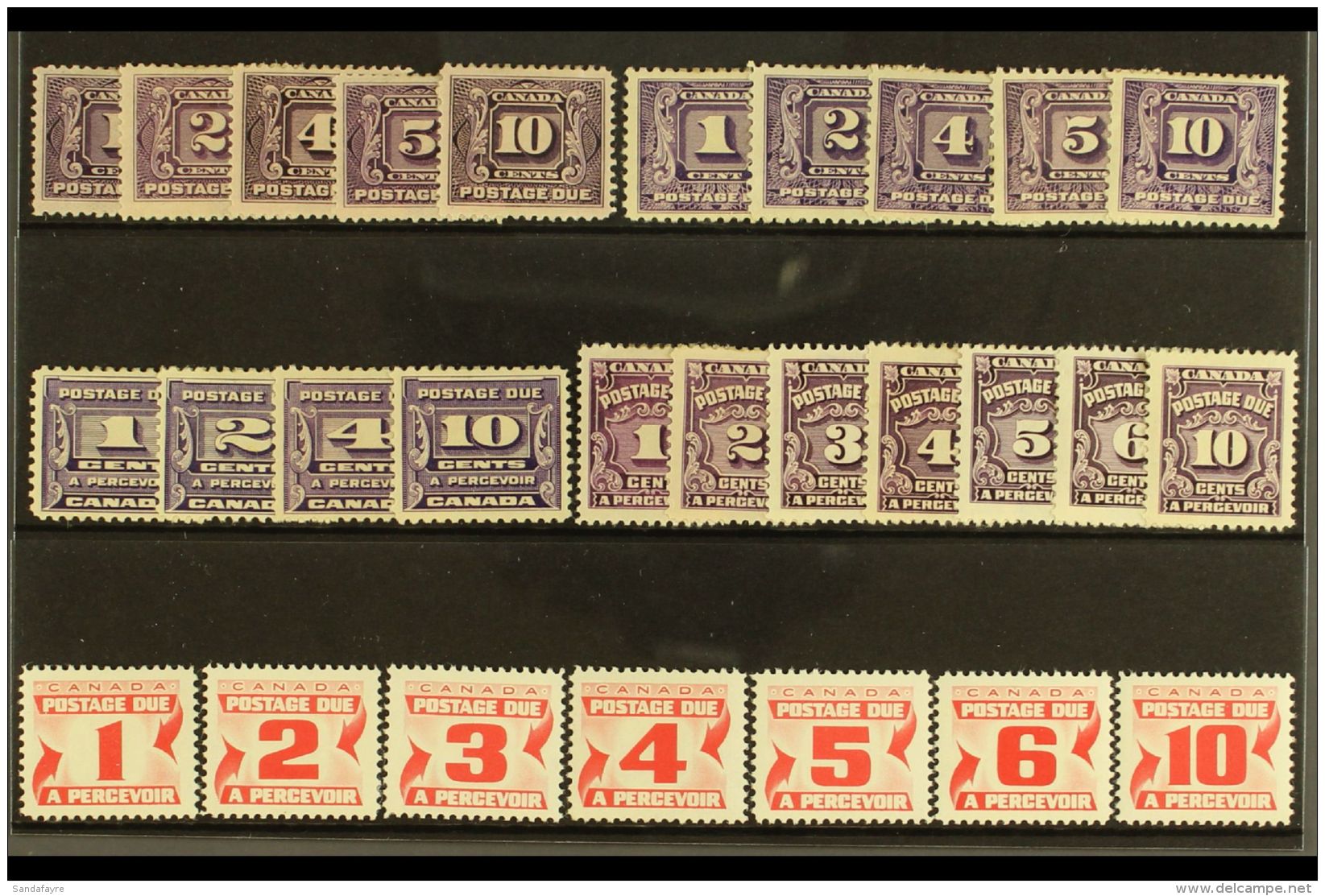 POSTAGE DUE 1906-1978 ALL DIFFERENT MINT COLLECTION On A Stock Card. Includes A Complete "Basic" Run Of Issues, SG... - Other & Unclassified