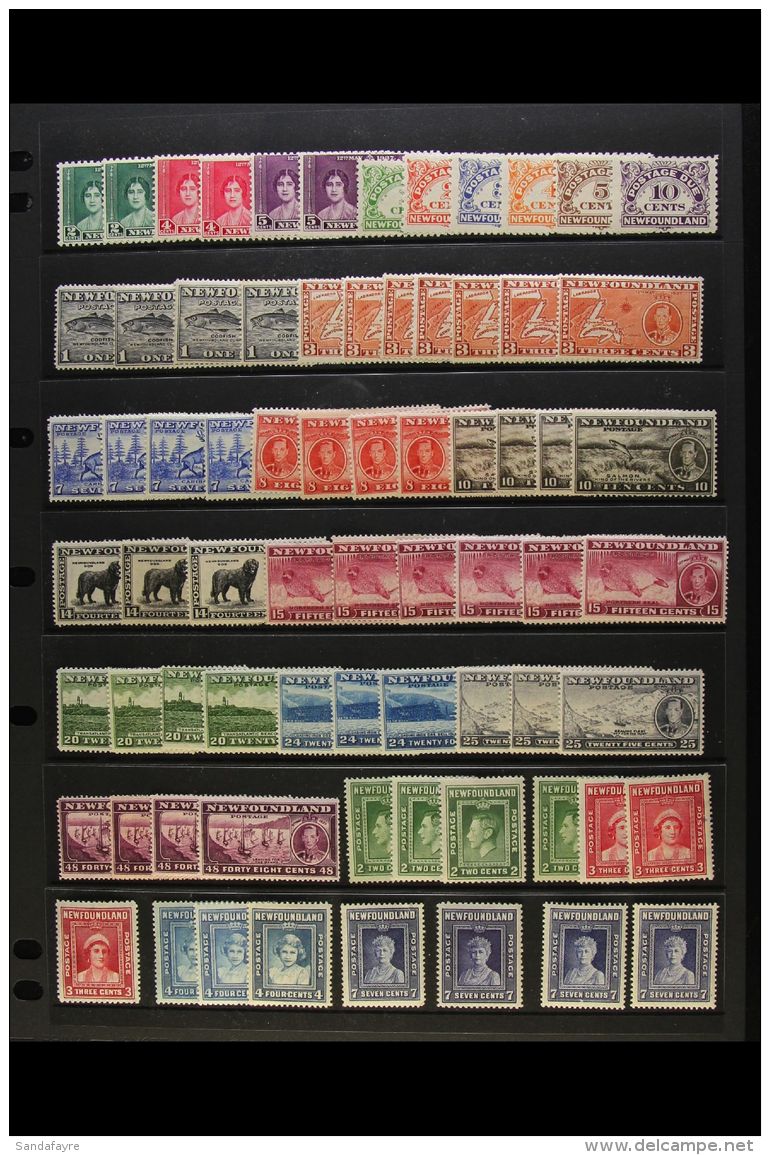 1937-1947 EXTENSIVE KGVI MINT COLLECTION Presented On Stock Pages. Includes A Complete "Basic" Collection Plus... - Other & Unclassified