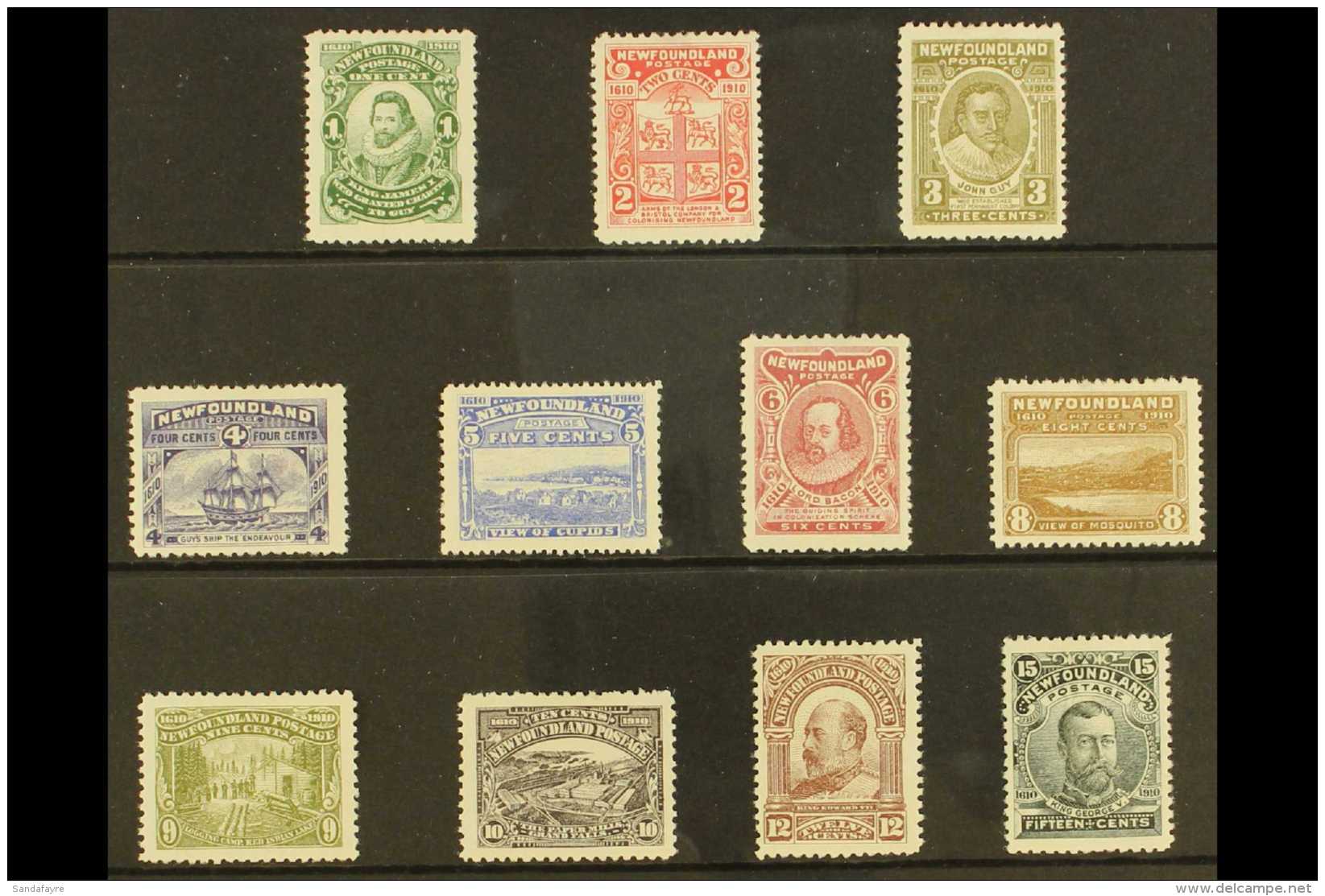 1910 Colonization Complete Set, Perf 12, SG 95/105, Very Fine Mint. (11 Stamps) For More Images, Please Visit... - Other & Unclassified