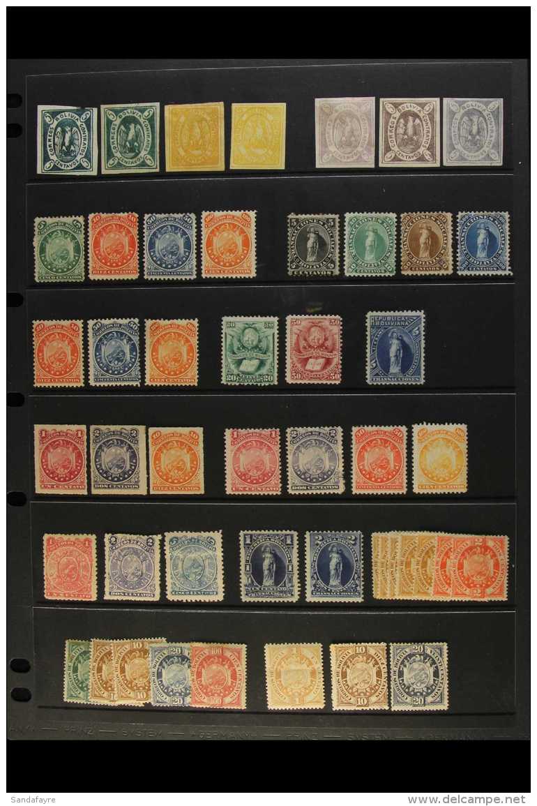 1867-1927 OLD TIME MINT COLLECTION CAT &pound;1600+ A Most Useful, Chiefly All Different Collection Which Includes... - Bolivia