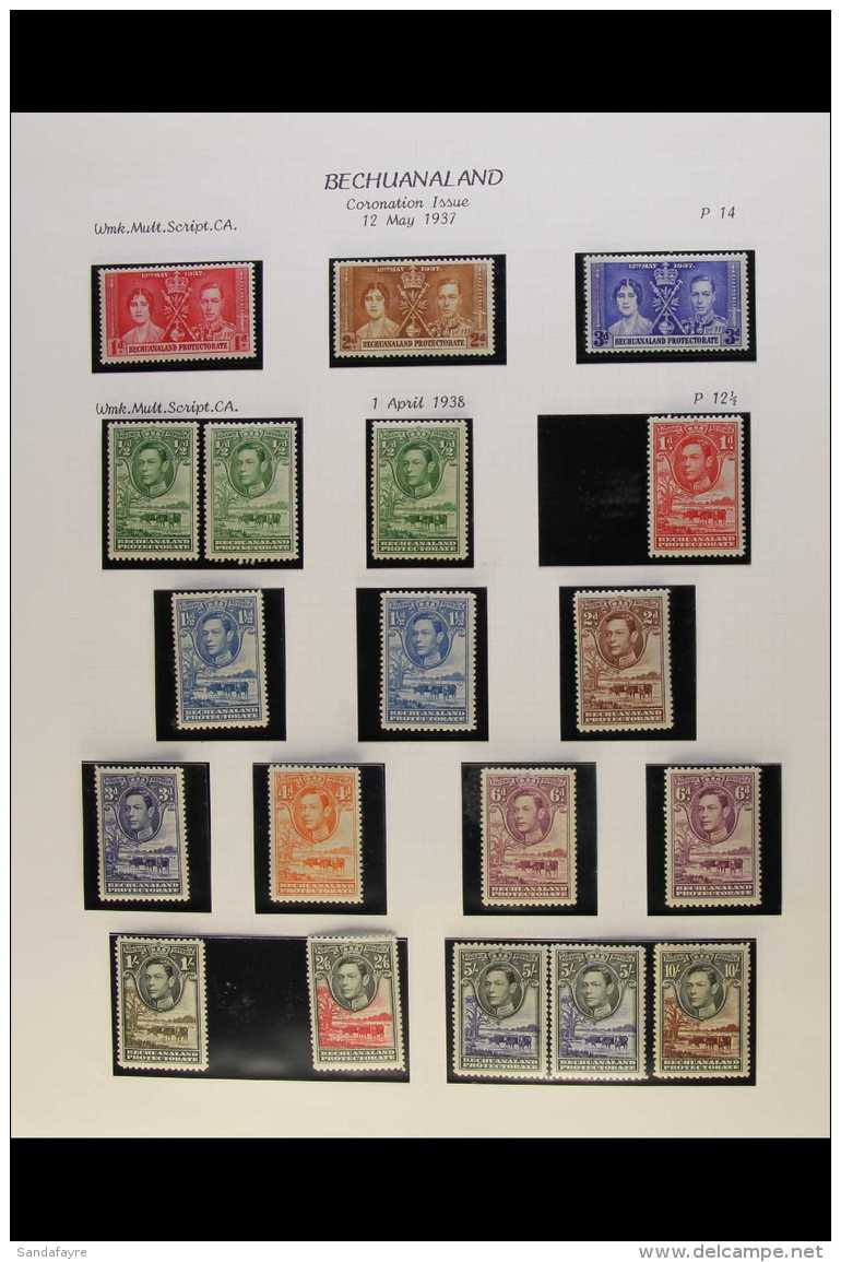 1937-52 KGVI FINE MINT COLLECTION Complete For Basic KGVI Issues, With A Number Of Additional Shades Of 1938-52... - Other & Unclassified