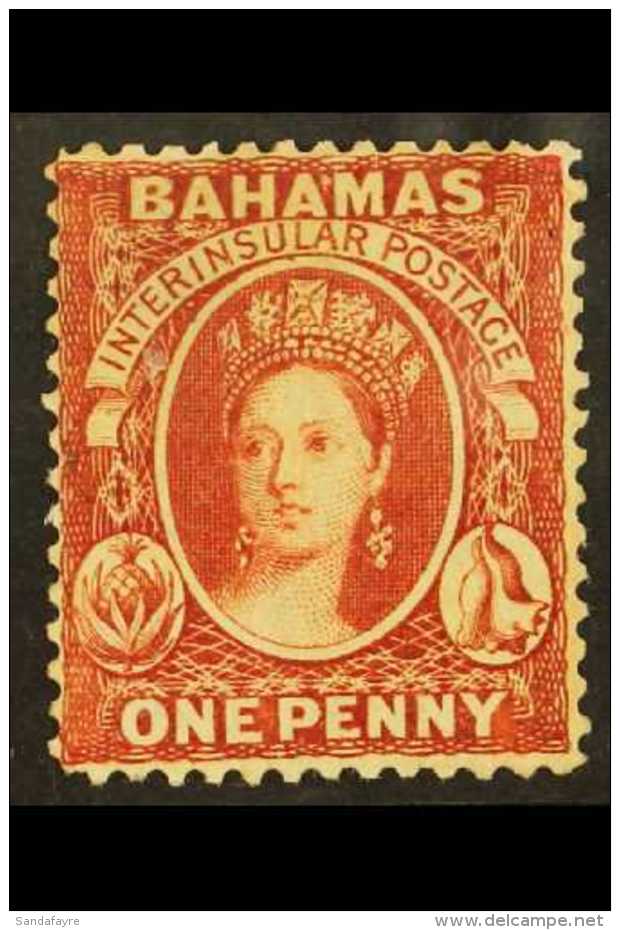 1863-77 1d Scarlet-vermilion, Wmk Crown CC REVERSED, Perf.14, SG 33x, Never Hinged Mint, BP Basel Certificate... - Other & Unclassified