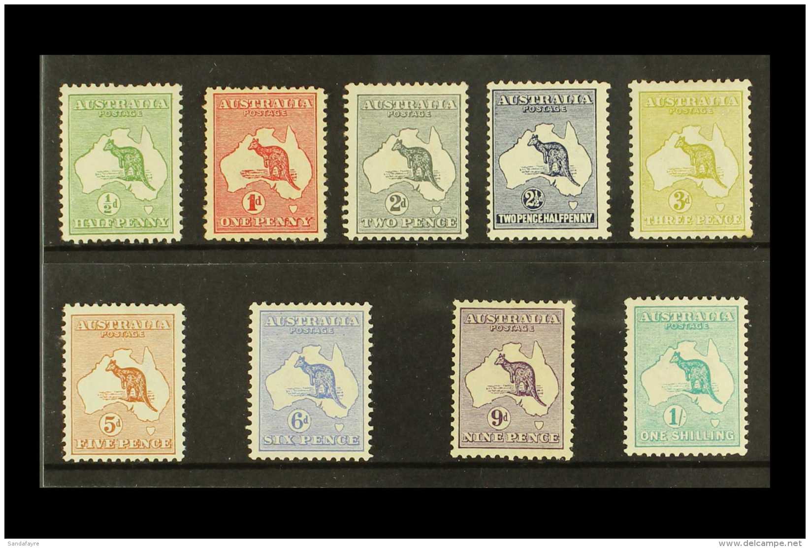 1913-14 Roos First Wmk Set Complete To 1s, SG 1/11, Mint, Fresh Colours, Few Minor Faults / Wrinkles But Overall... - Other & Unclassified