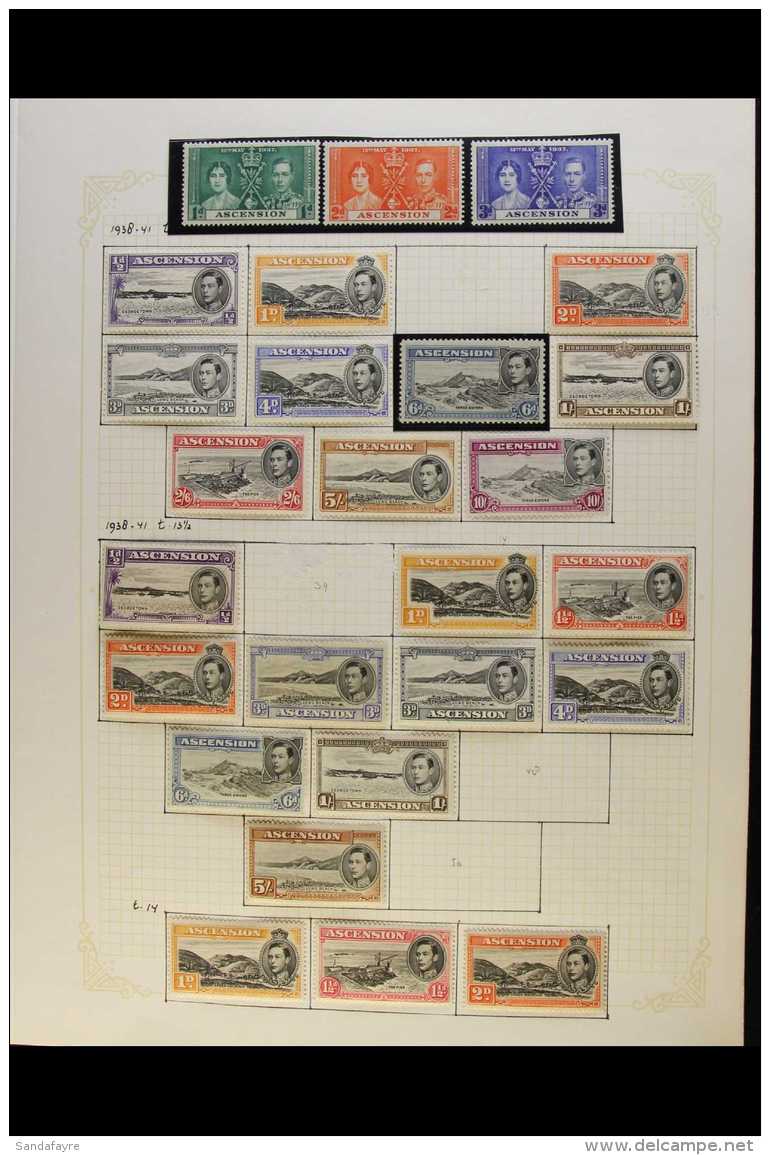 1937-69 FINE MINT COLLECTION A Most Useful Collection With Sets, Perforation Variants &amp; "Better" Values.... - Ascension