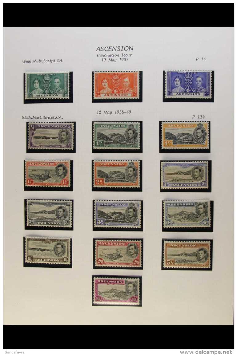 1937-53 KGVI MINT COLLECTION Complete For Basic KGVI Issues, Plus Most Additional Perfs Of 1933-53 Defins, SG... - Ascension