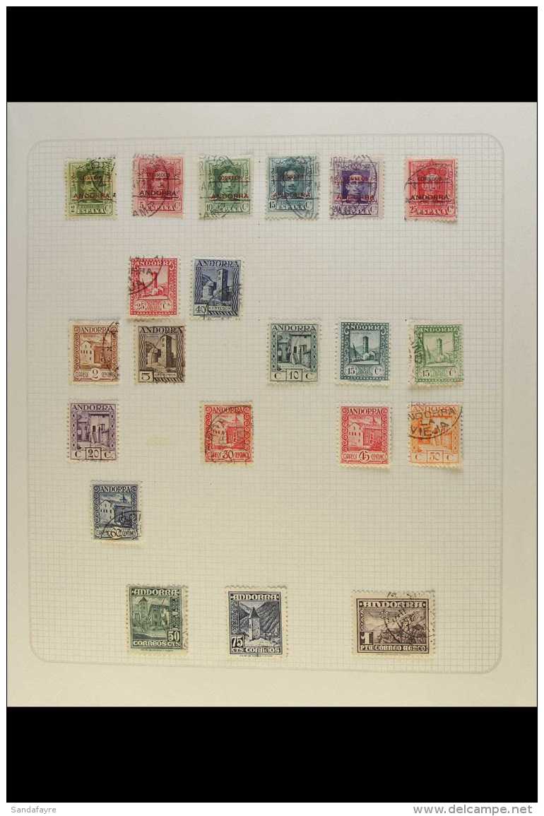 SPANISH 1928-51 All Different Mostly Used Assembly, Incl 1928 Basic Opt Set To 25c, 1931 25c And 40c, 1935-42... - Other & Unclassified