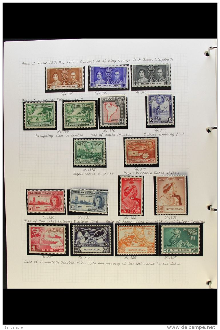 BRITISH WEST INDIES 1860's-1960's MOSTLY MINT COLLECTION Nicely Written Up In Hingeless Mounts In An Album, Inc... - Other & Unclassified