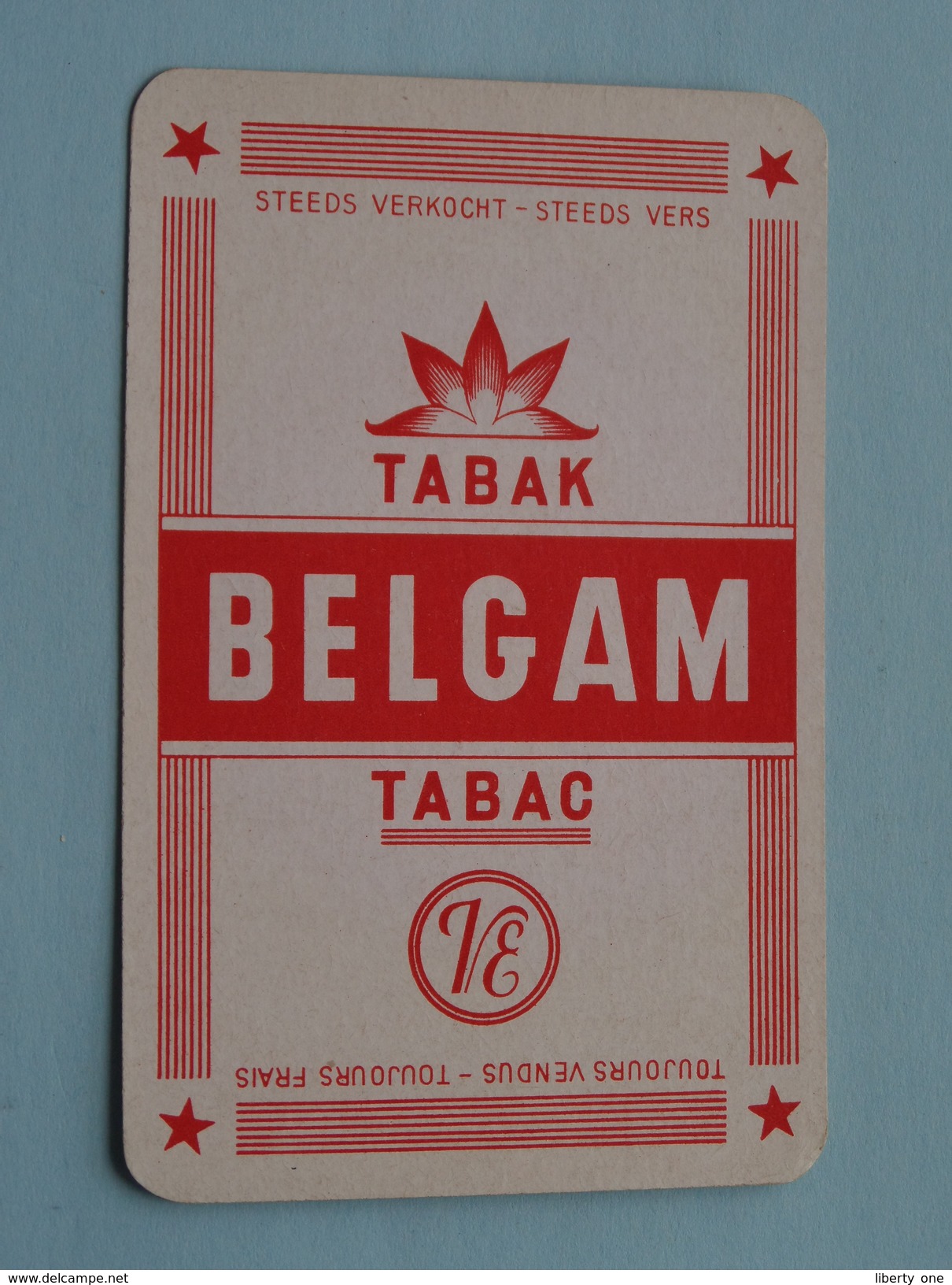 Tabak BELGAM Tabac / JOKER ( Details - Zie Foto´s Voor En Achter ) !! - Cartes à Jouer Classiques