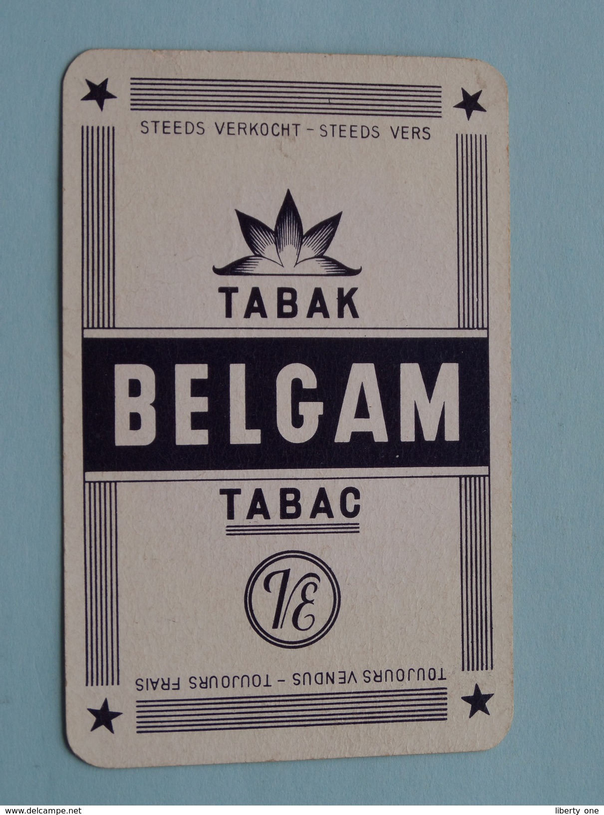 Tabak BELGAM Tabac / JOKER ( Details - Zie Foto´s Voor En Achter ) !! - Cartes à Jouer Classiques