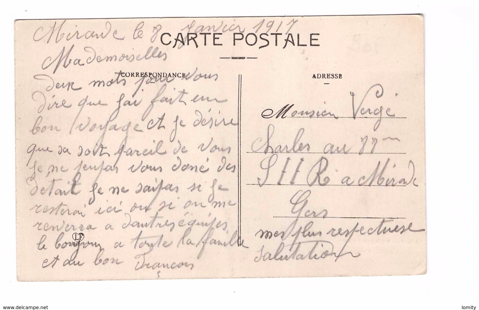 65 Vic Sur Bigorre Le Grand Pont Sur L' Echez Lavandiere Laveuse Cpa Animée Correspondance 1917 - Vic Sur Bigorre