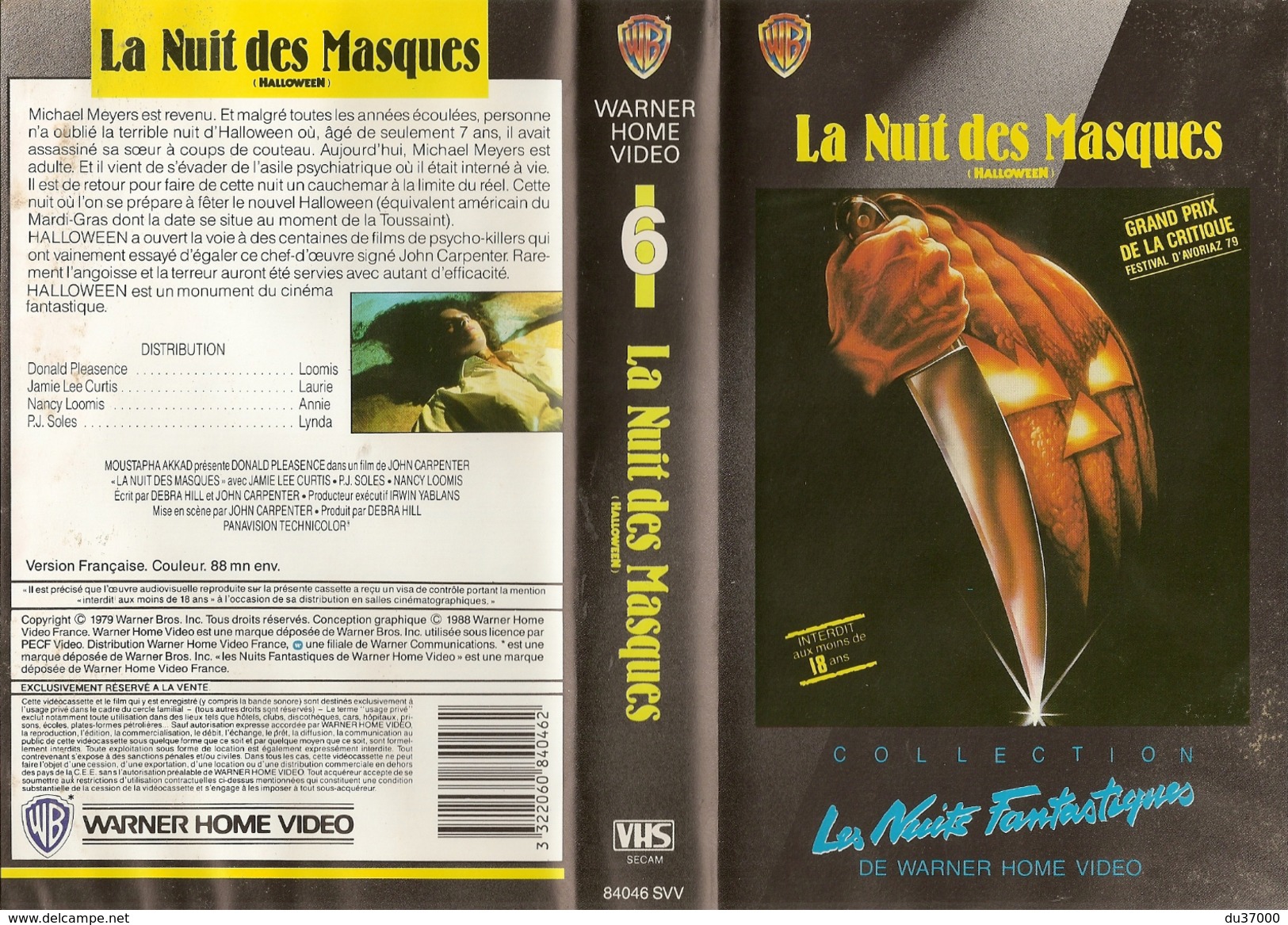 HALLOWEEN "LA NUIT DES MASQUES" 1979 - Horror