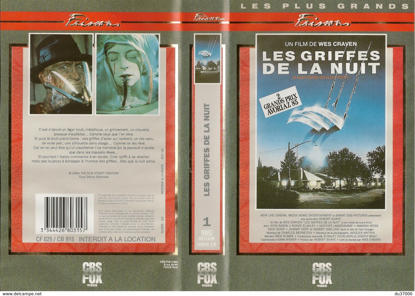 LES GRIFFES DE LA NUIT 1984 - Horror