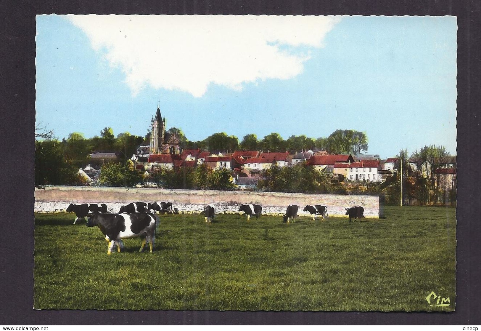 CPSM 95 - ARNOUVILLE-les-GONESSE - Le Vieux Pays - Très Jolie Vue D'ensemble Avec Troupeau De Vaches 1er Plan - Arnouville Les Gonesses