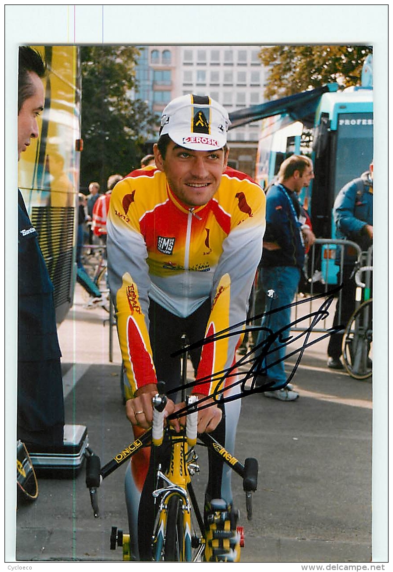 Igor GONZALEZ DE GALDEANO  , Autographe Manuscrit, Dédicace . Cyclisme. Lire Descriptif. 2 Scans. - Cyclisme