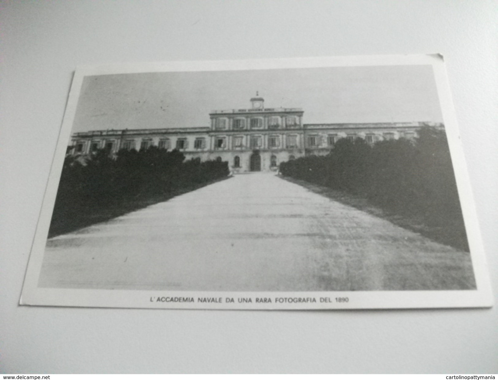 ACCADEMIA NAVALE DA UNA RARA FOTOGRAFIA DEL 1890 ANNULLO 90° ANNIVERSARIO ACCADEMIA NAVALE - Caserme