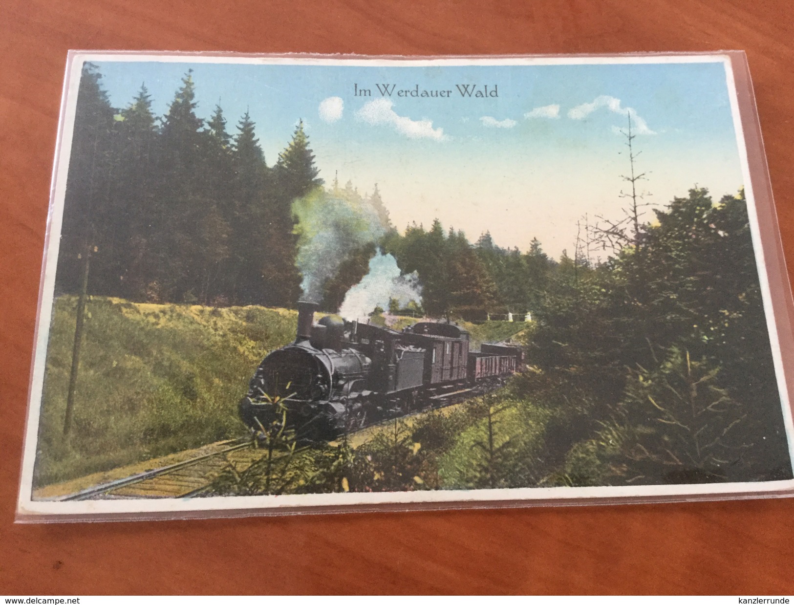 Im Werdauer Wald Dampflokomotive Bei Greiz Postkarte - Greiz